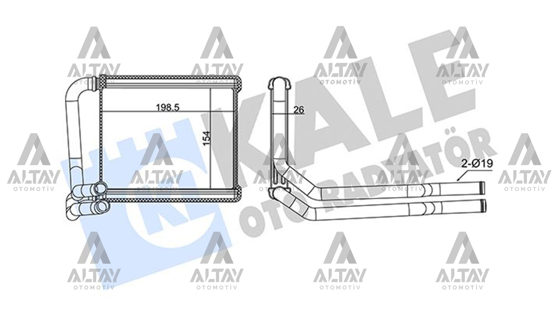 Hyundai Accent Kalorifer Radyatörü 2011-2019 Radyatör Blue OEM 97138-1R000